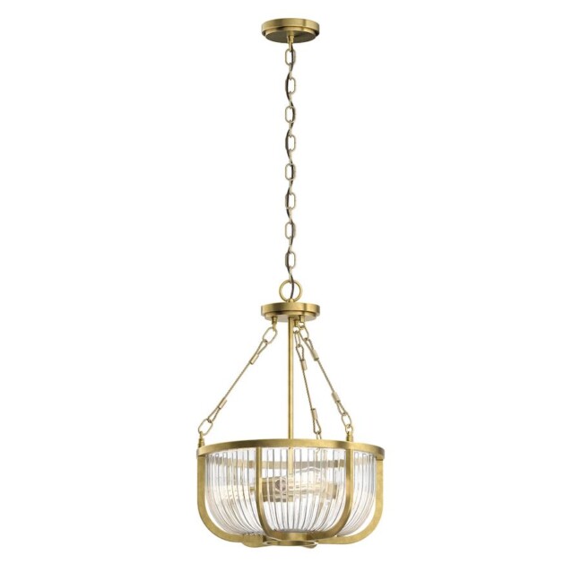 Lampa sufitowa Roux w odcieniu naturalnego mosiądzu