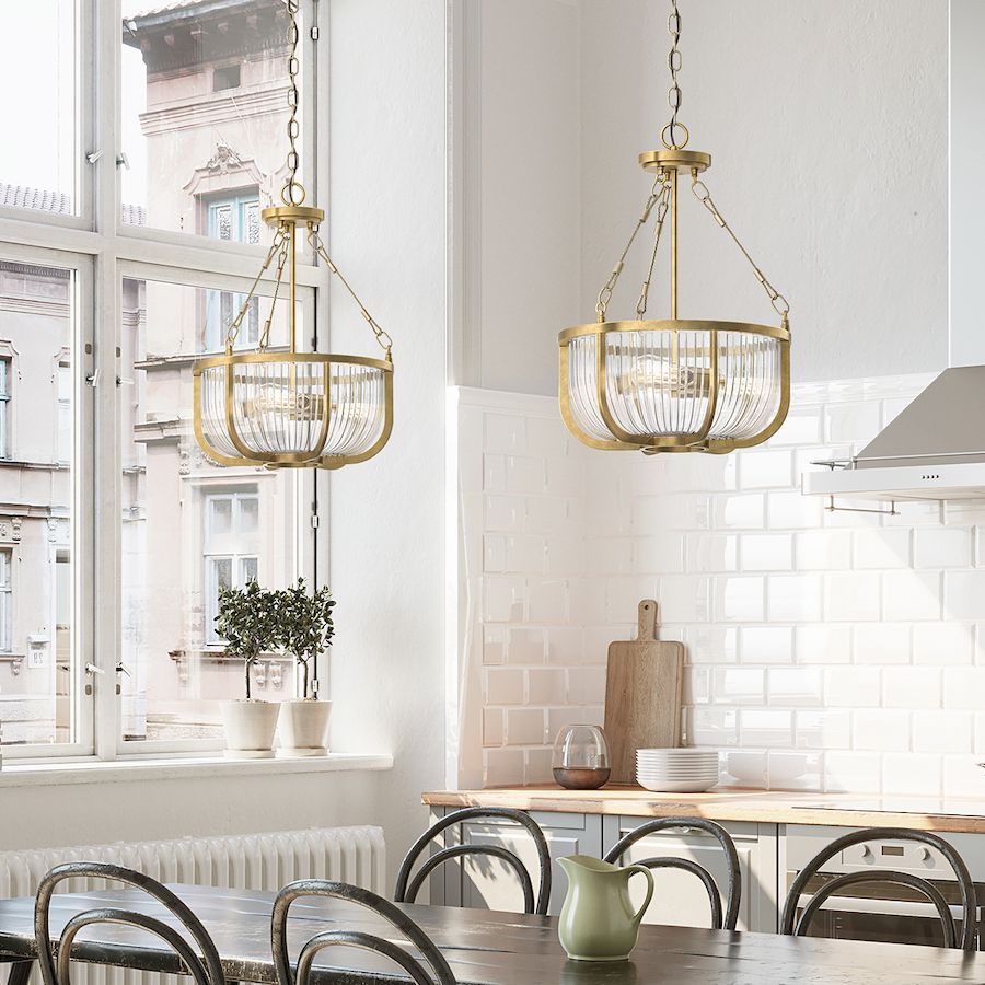 Lampa sufitowa Roux w odcieniu naturalnego mosiądzu