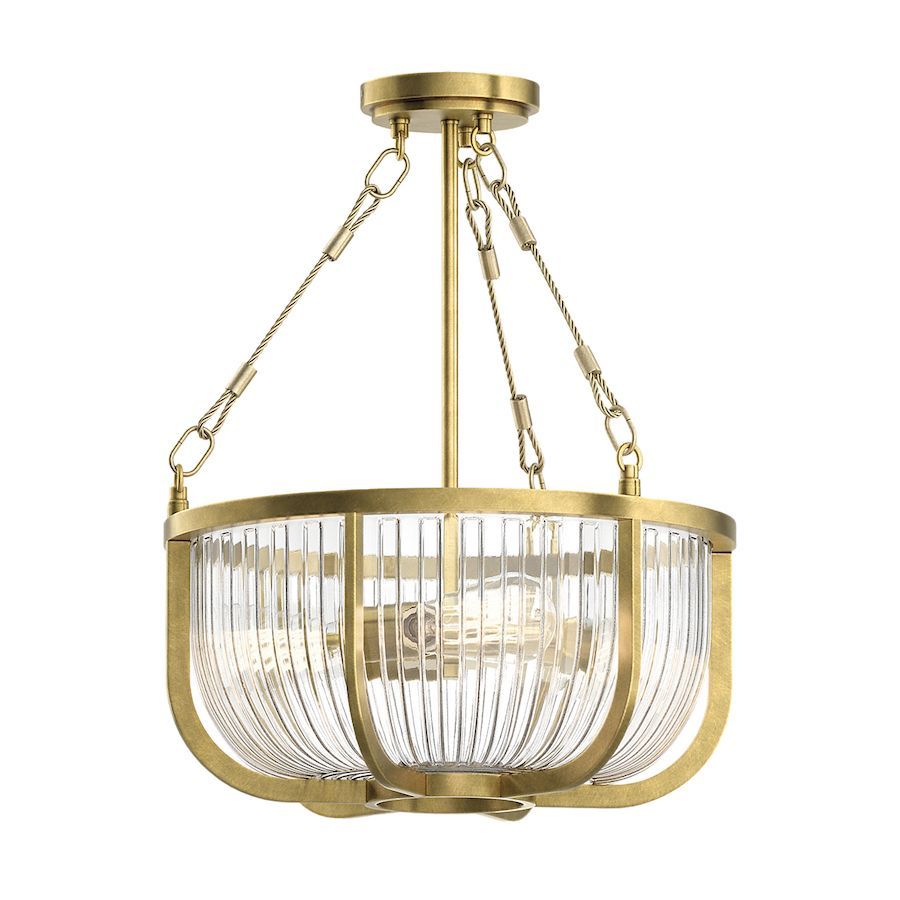 Lampa sufitowa Roux w odcieniu naturalnego mosiądzu