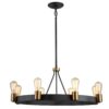 Wisząca lampa Silas z ośmioma punktami świetlnymi