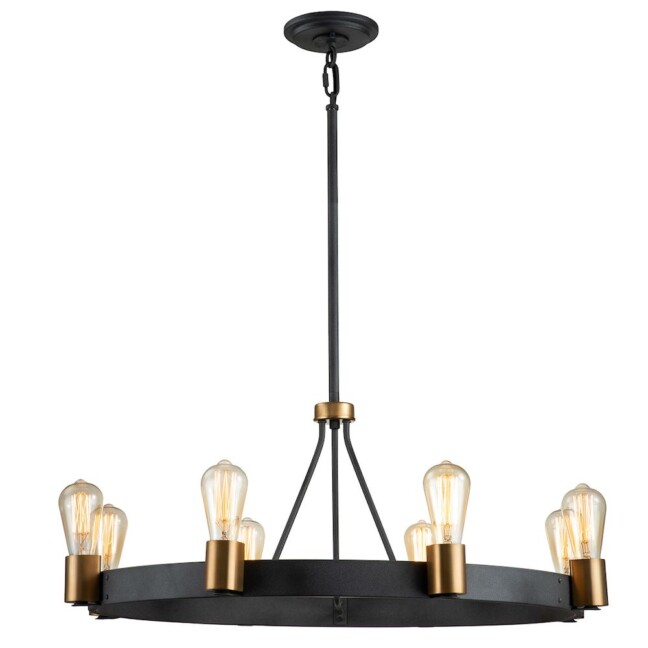 Wisząca lampa Silas z ośmioma punktami świetlnymi