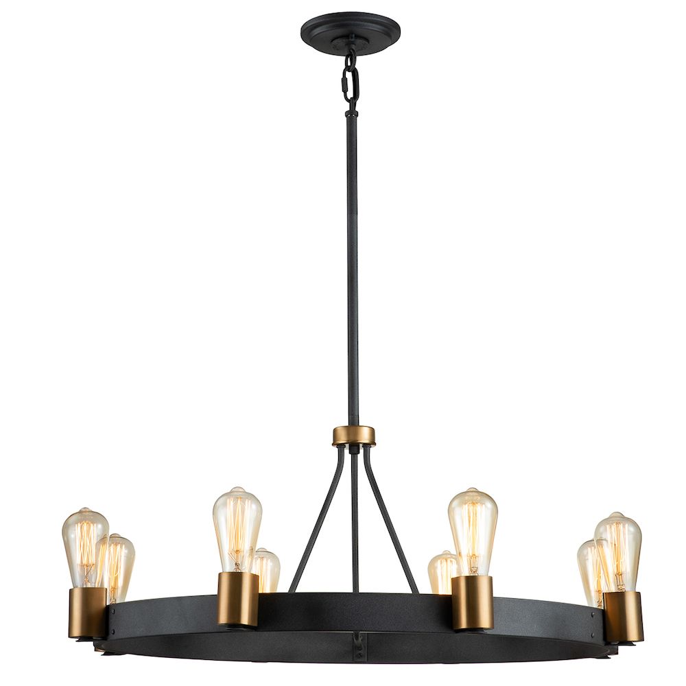 Wisząca lampa Silas z ośmioma punktami świetlnymi