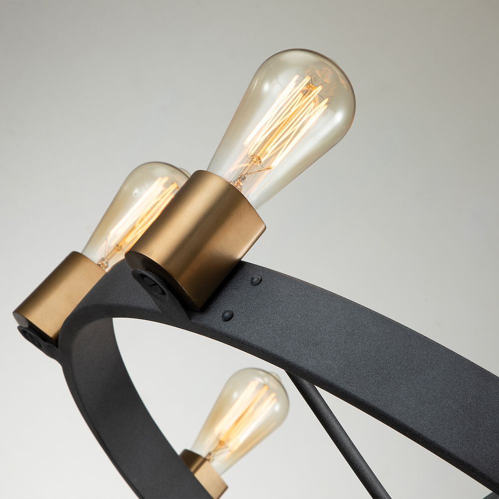 Wisząca lampa Silas z ośmioma punktami świetlnymi