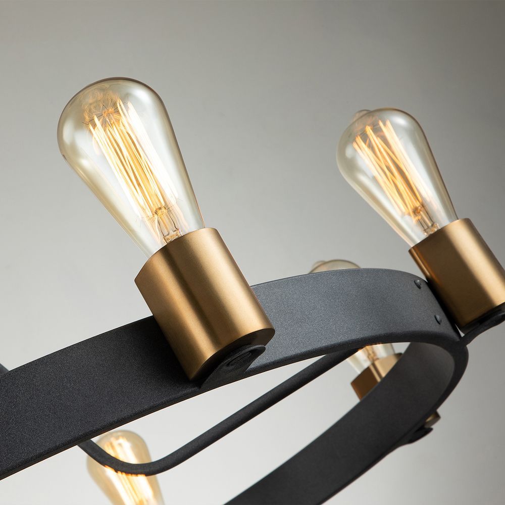 Wisząca lampa Silas z ośmioma punktami świetlnymi