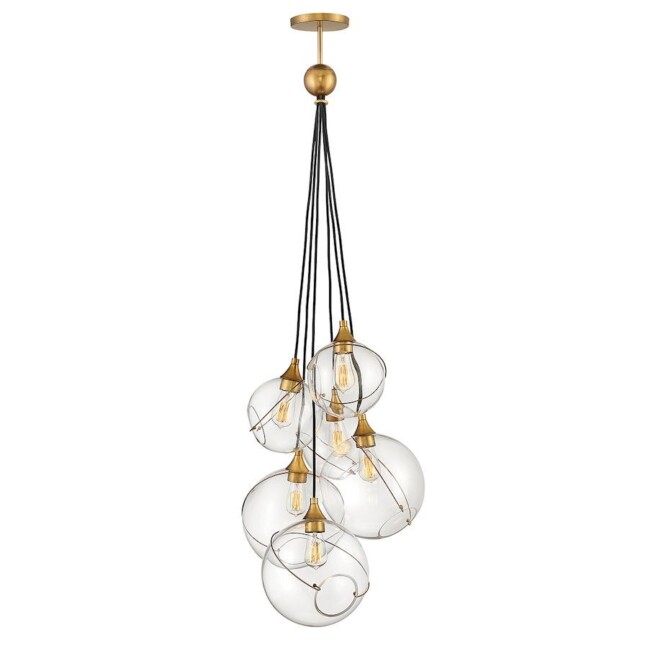 Wisząca lampa Skye z sześcioma punktami świetlnymi