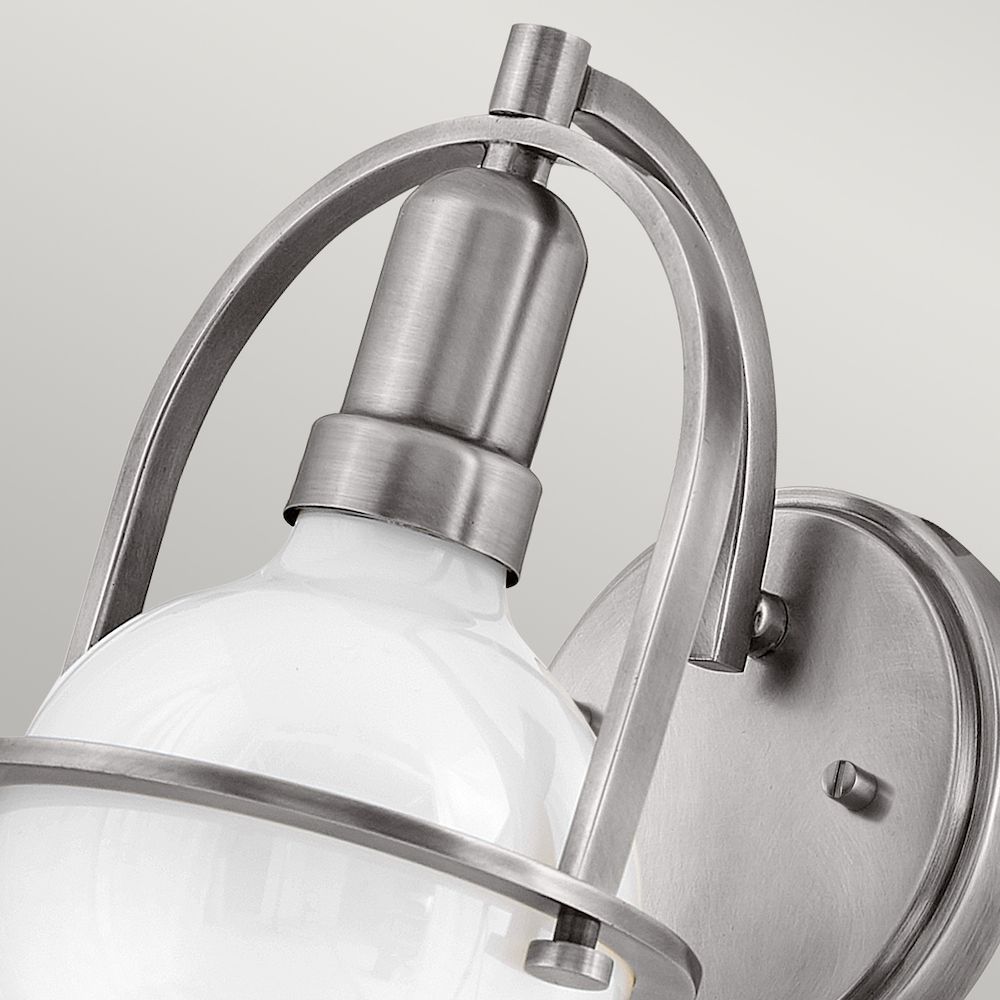 Kinkiet Somerset w kolorze szczotkowanego niklu