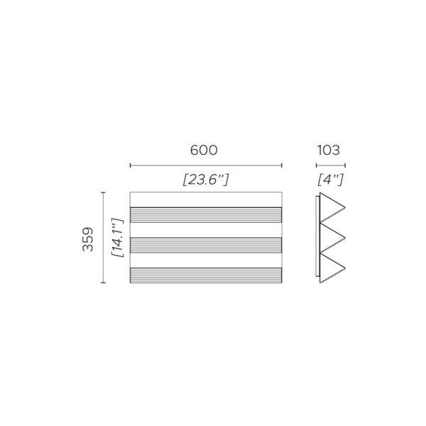 Złoty kinkiet Stick Ap Trio o unikalnym designie