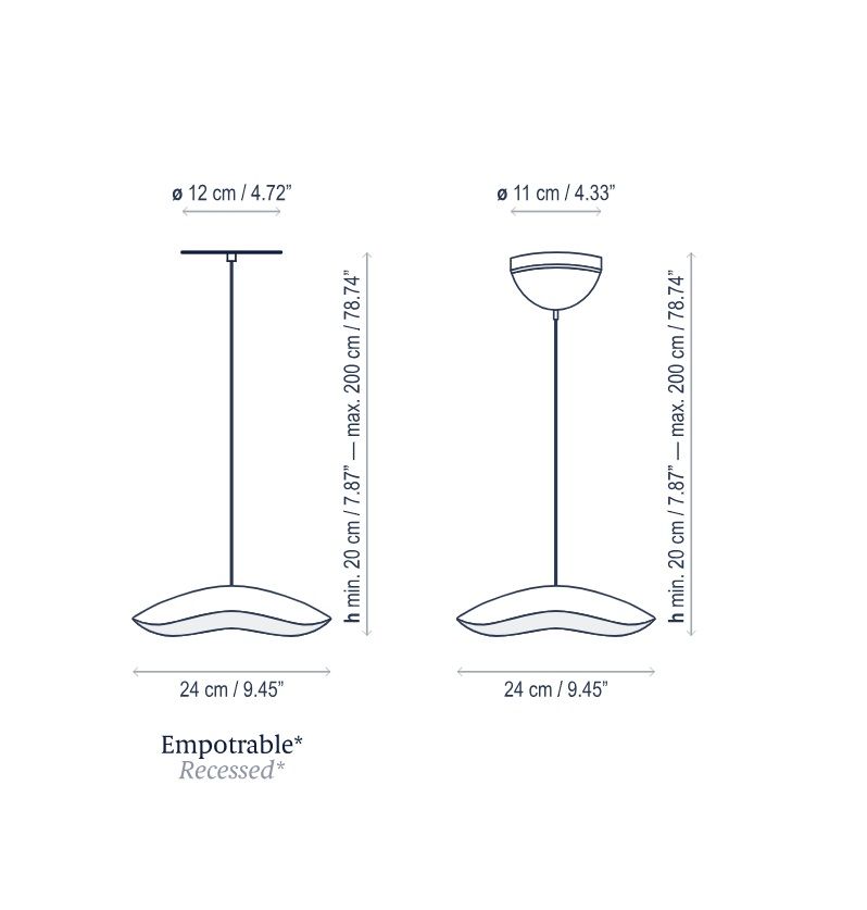 Stylowa lampa wisząca Valentina S/24 w kolorach czerni i miedzi