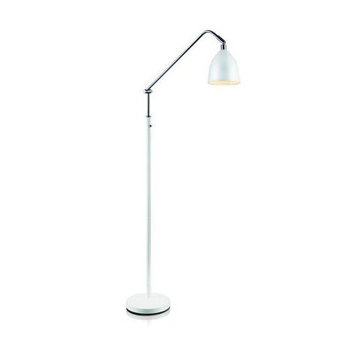 Regulowana lampa podłogowa Fredrikshamn w białym kolorze