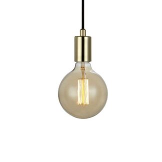 Złota wisząca lampa Sky z zawieszeniem na wtyczkę