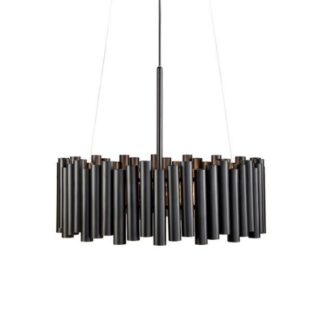 Czarna, nowoczesna lampa wisząca Level