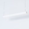 Biała, wisząca lampa Soft LED o wymiarach 125x6 cm