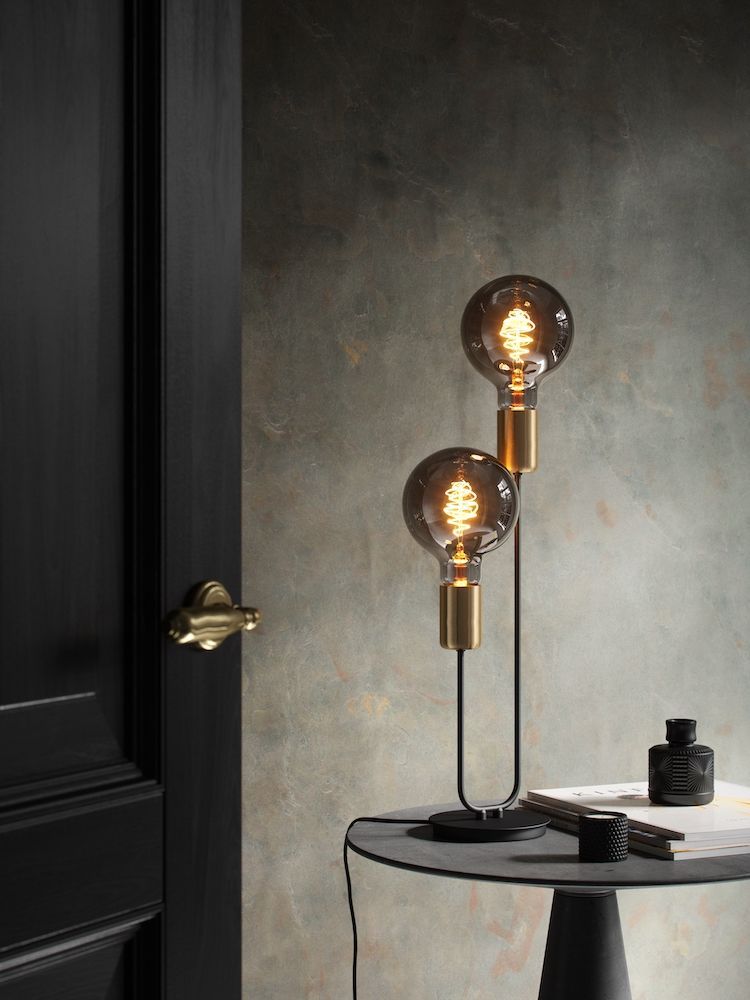 Żarówka dekoracyjna Spiral G125 z przydymionym szkłem