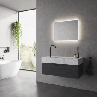 Prostokątne lustro Dovina 60x80 z podświetleniem LED