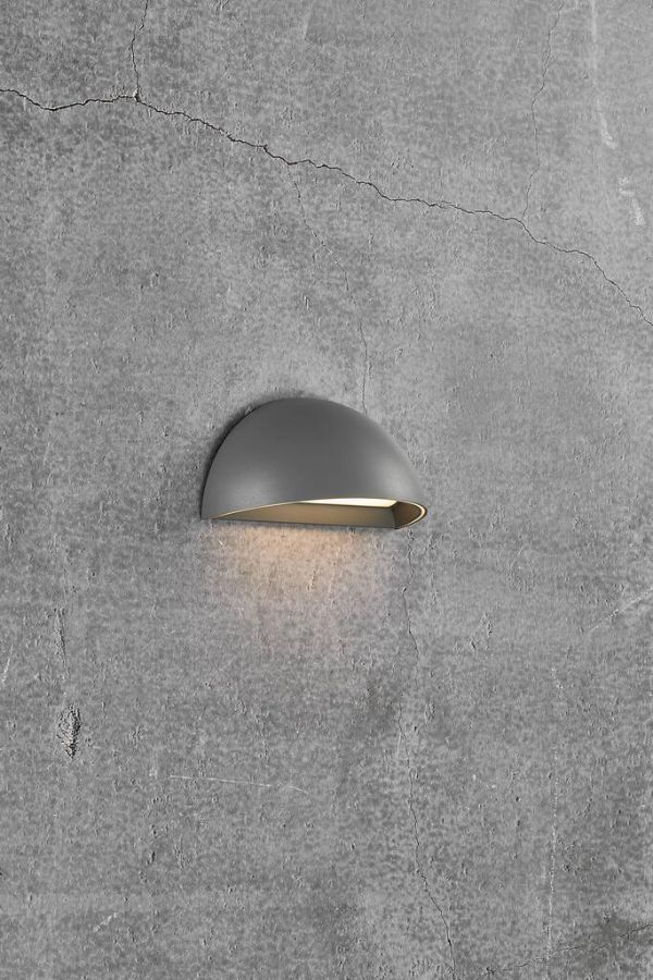 Szary kinkiet Arcus z funkcją LED, Bluetooth i inteligentnym oświetleniem