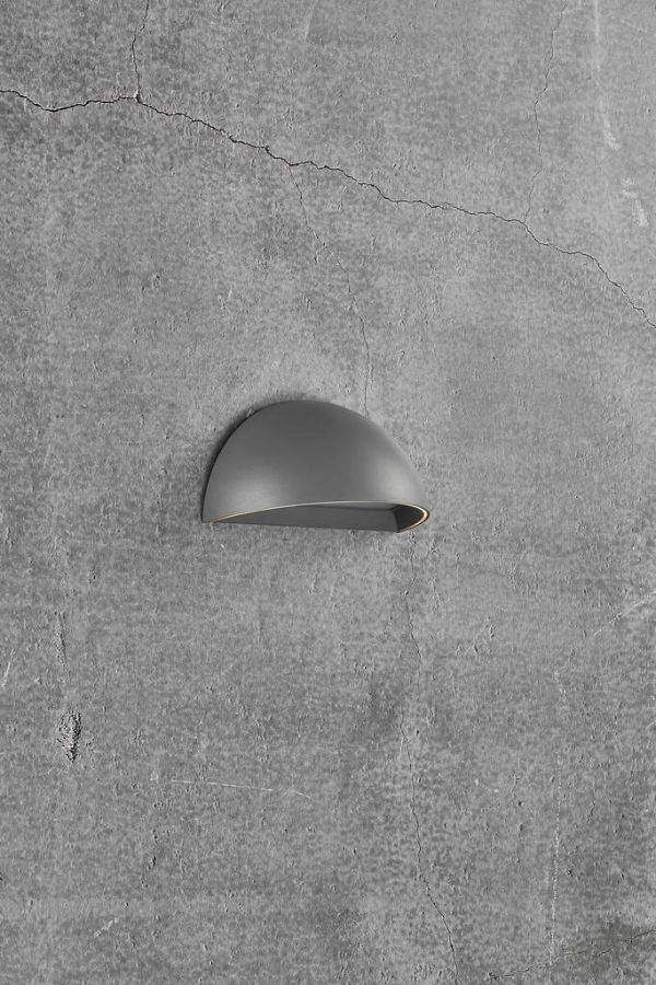 Szary kinkiet Arcus z funkcją LED, Bluetooth i inteligentnym oświetleniem