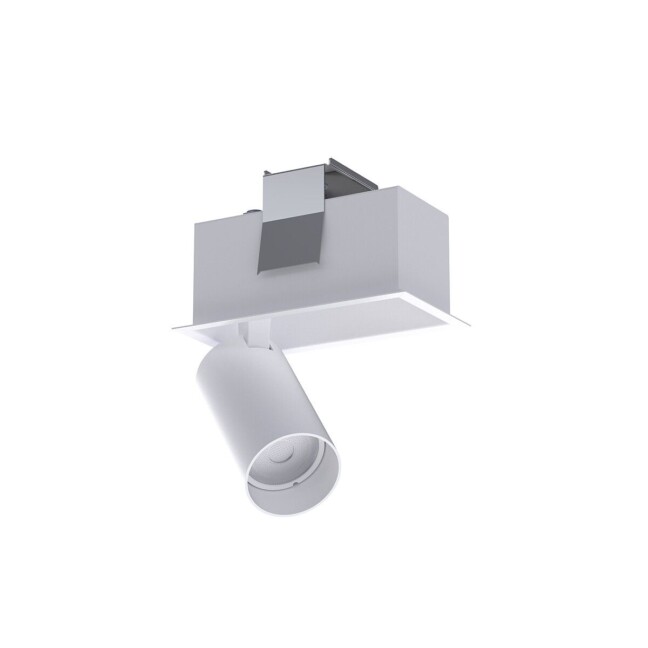 Biały reflektor podtynkowy Mono Deep – lampa sufitowa