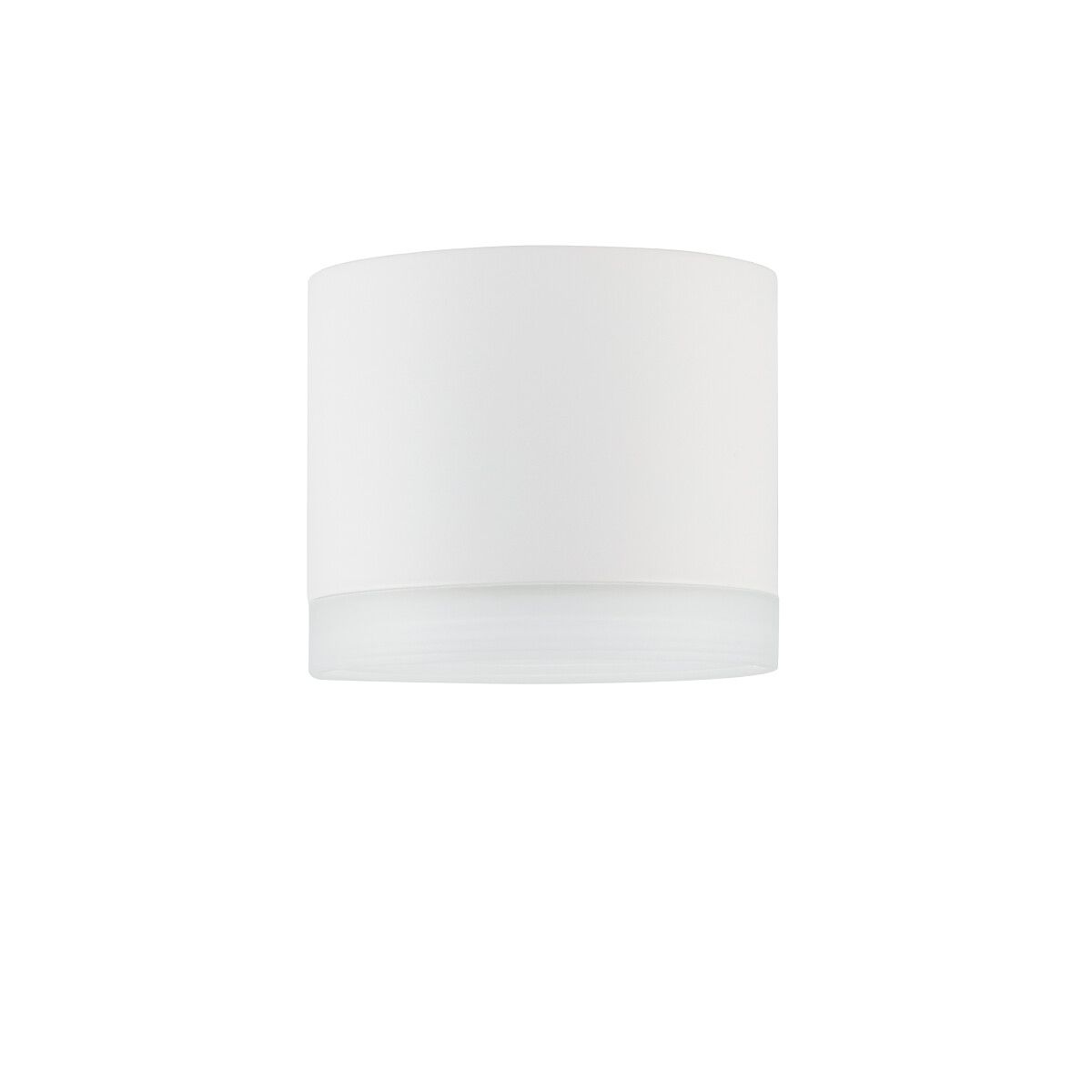 Biała sufitowa lampa Silba idealna do przedpokoju