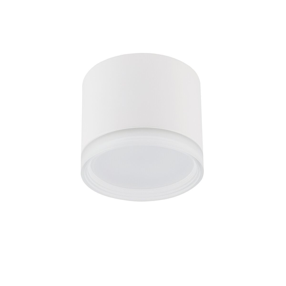 Biała sufitowa lampa Silba idealna do przedpokoju