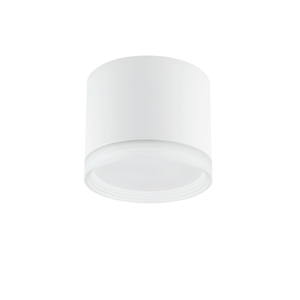Biała sufitowa lampa Silba idealna do przedpokoju