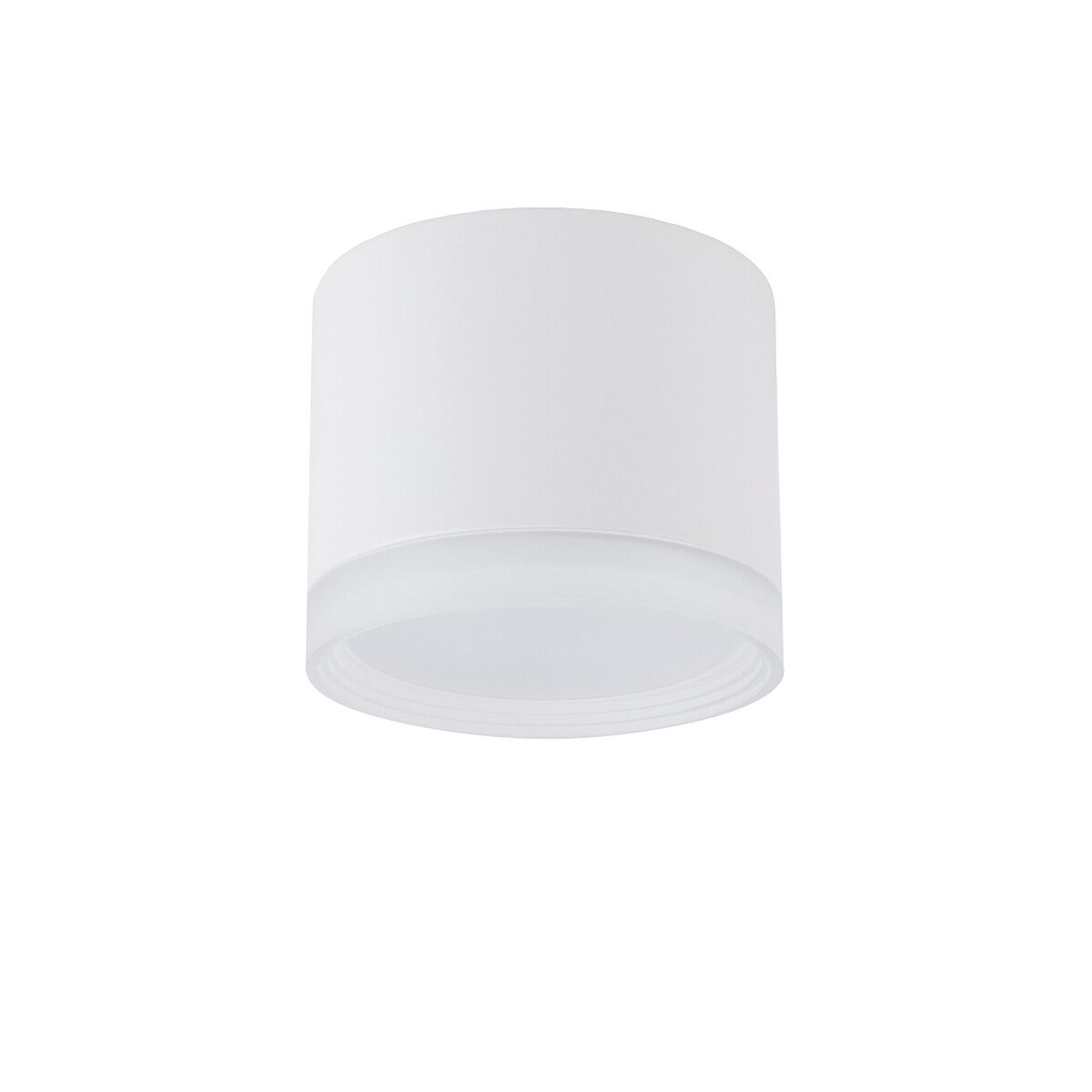 Biała sufitowa lampa Silba idealna do przedpokoju