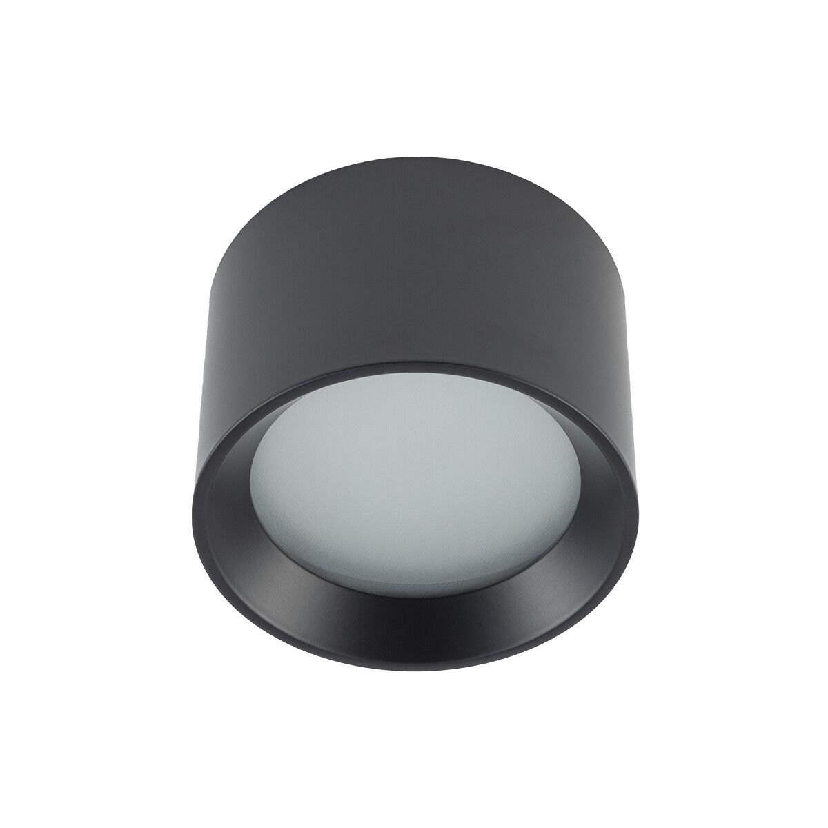 Czarna oprawa sufitowa Maun – lampa spot o klasie szczelności IP54