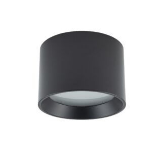 Czarna oprawa sufitowa Maun – lampa spot o klasie szczelności IP54