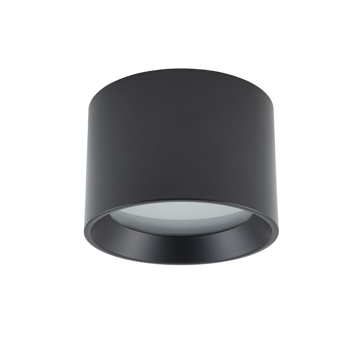 Czarna oprawa sufitowa Maun – lampa spot o klasie szczelności IP54