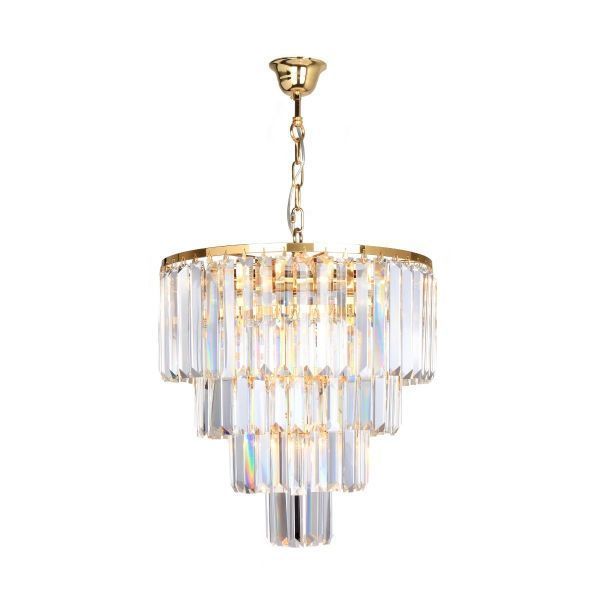 Klasyczna złota lampa wisząca Amedeo M