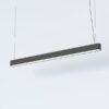 Wisząca lampa Soft LED w szarym kolorze o wymiarach 125x6 cm