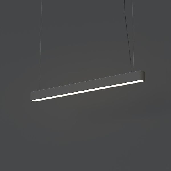 Wisząca lampa Soft LED w kolorze grafitowym o wymiarach 95x6 cm