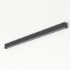 Grafitowy kinkiet ścienny Straight LED L o długości 122 cm