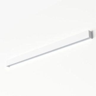 Biały, długi kinkiet Straight LED L o długości 122 cm