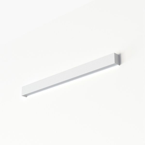 Biały kinkiet Straight LED M o długości 92 cm