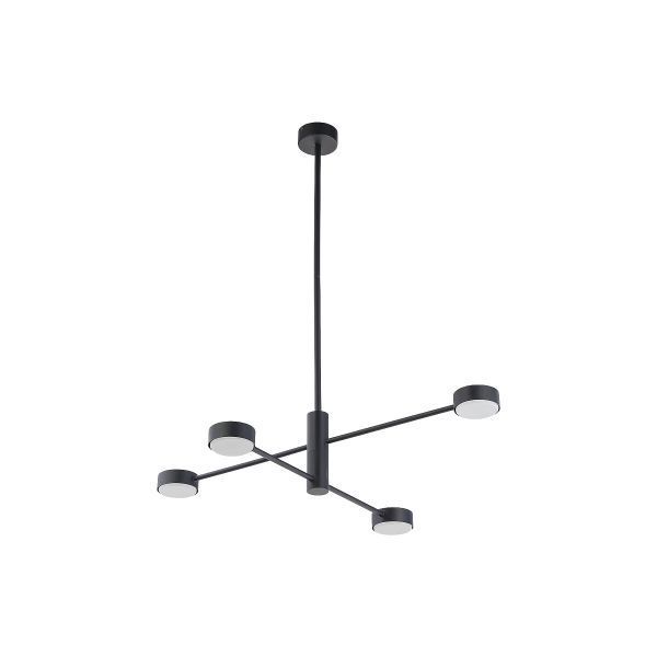 Czarna, nowoczesna lampa wisząca Orbit IV