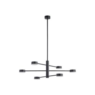 Wisząca lampa Orbit VI w kolorze czarnym z możliwością wymiany żarówek