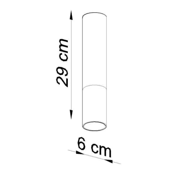 Czarna lampa sufitowa Loopez z miedzianymi akcentami