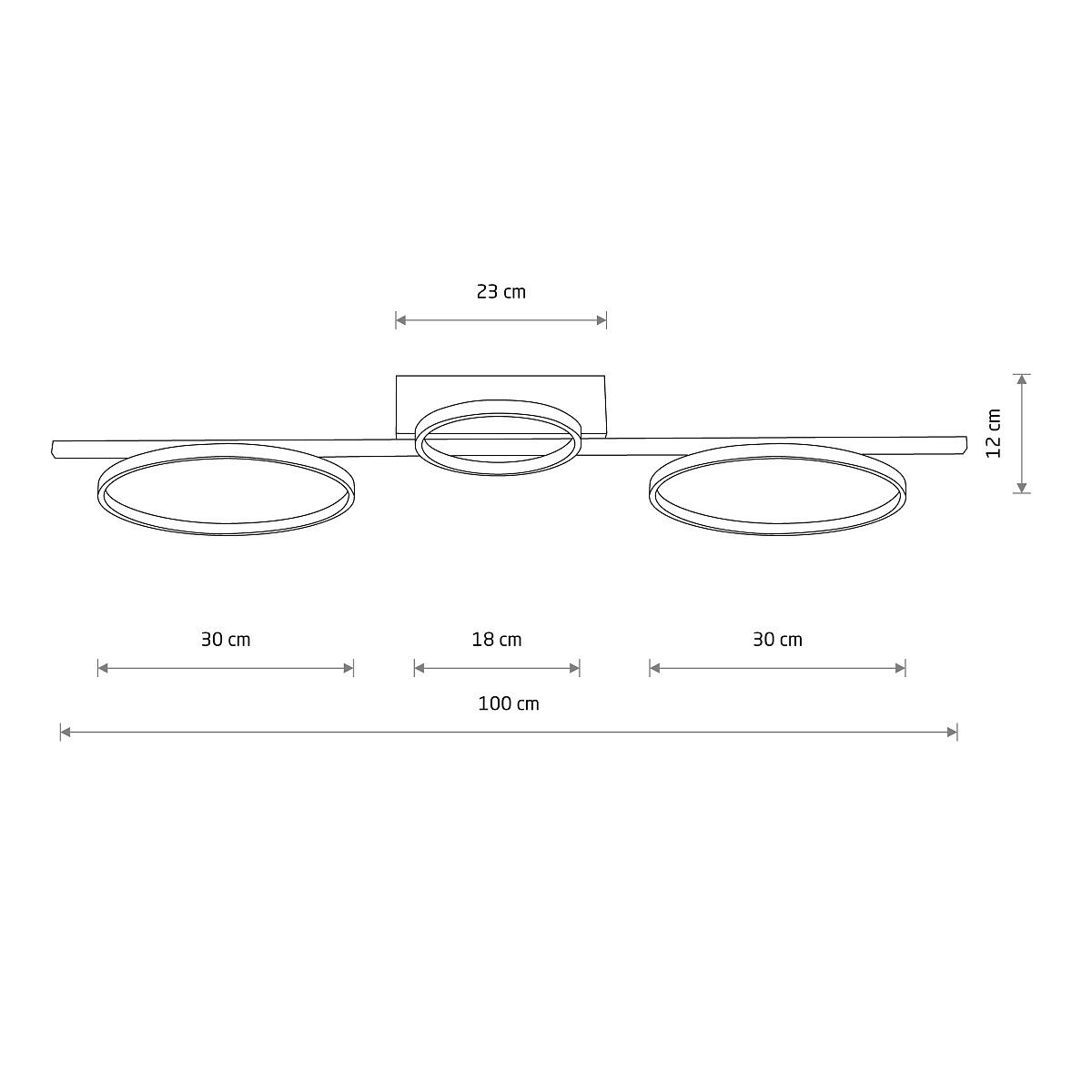 Lampa sufitowa lub kinkiet Circolo z wbudowanym oświetleniem LED o temperaturze barwowej 4000K