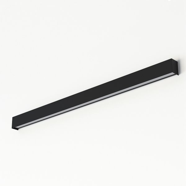Nowoczesny czarny kinkiet Straight Led L