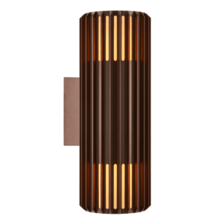 Dwupunktowy kinkiet Aludra w brązowym kolorze od Nordlux