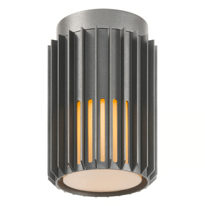 Sufitowa tuba Aludra od Nordlux w antracytowym kolorze o klasie szczelności IP54