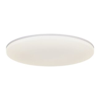 Biały, okrągły plafon Vic LED o temperaturze barwowej 4000K i klasie szczelności IP40