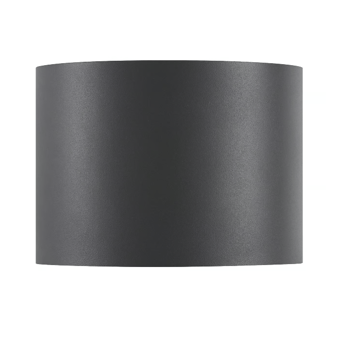 Antracytowa zewnętrzna lampa ścienna Milda od Nordlux z wbudowanym oświetleniem LED i klasą ochrony IP44