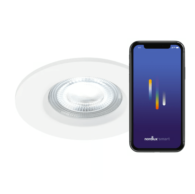 Zestaw 3 białych sufitowych oczek LED Don Smart, odporność IP65, sterowanie przez aplikację