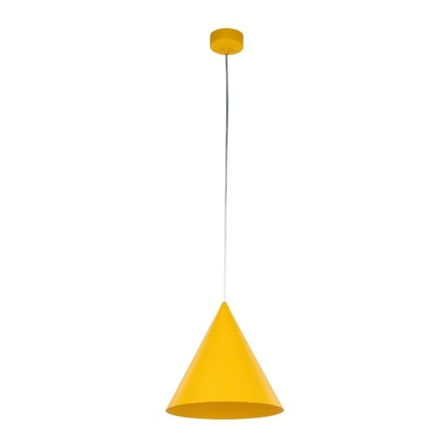 Wisząca lampa Cono TK w cytrynowym kolorze o dekoracyjnym designie