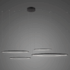 Czarna wisząca lampa LED Okręgi No.4 CO4 o średnicy 100 cm i barwie światła 3000K