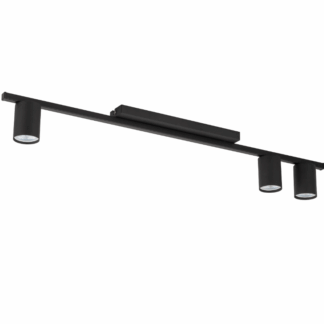 Czarna sufitowa listwa Logan TK z trzema tubami