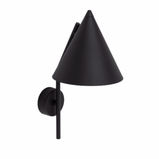 Czarny kinkiet Cono TK o stożkowym kształcie w duńskim stylu