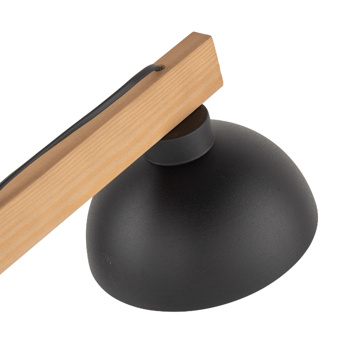 Czarna drewniana lampka Oslo TK idealna do biura i gabinetu