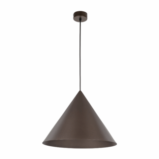 Wisząca lampa Cono XL TK w kolorze brązowym o średnicy 50 cm